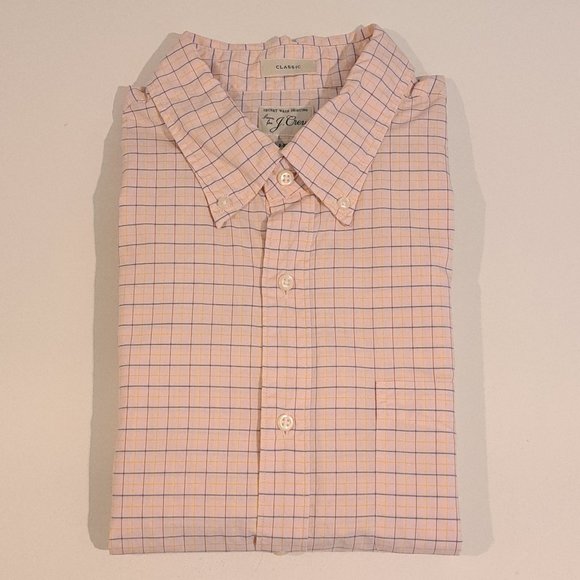 J. Crew Classic 100's 2-Ply Yarns Men's Large Button Down Shirt Style BJ705 SP23 - Picture 6 of 15